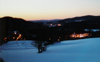 Montgomery Center at twilight - Photo by Rolf Anderson